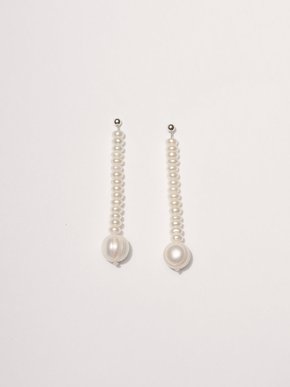 Long Pearl Drop Earrings