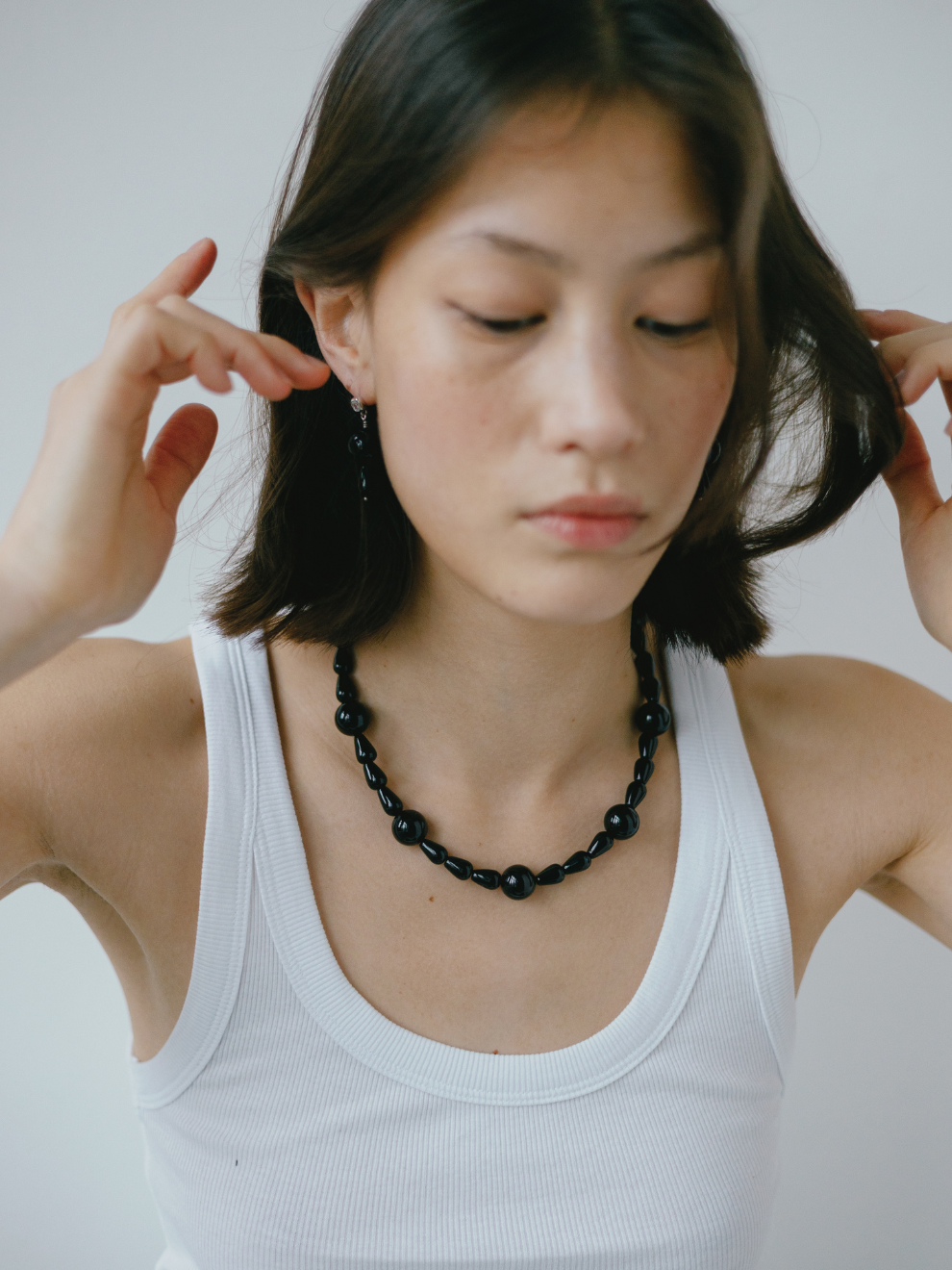 Teardrop Onyx Necklace-thumbmail-2