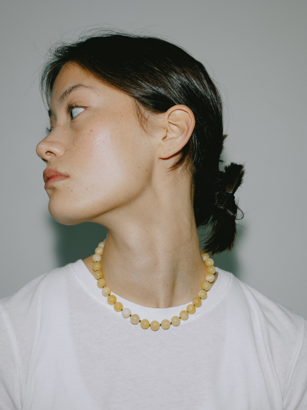 Yellow Jade Necklace