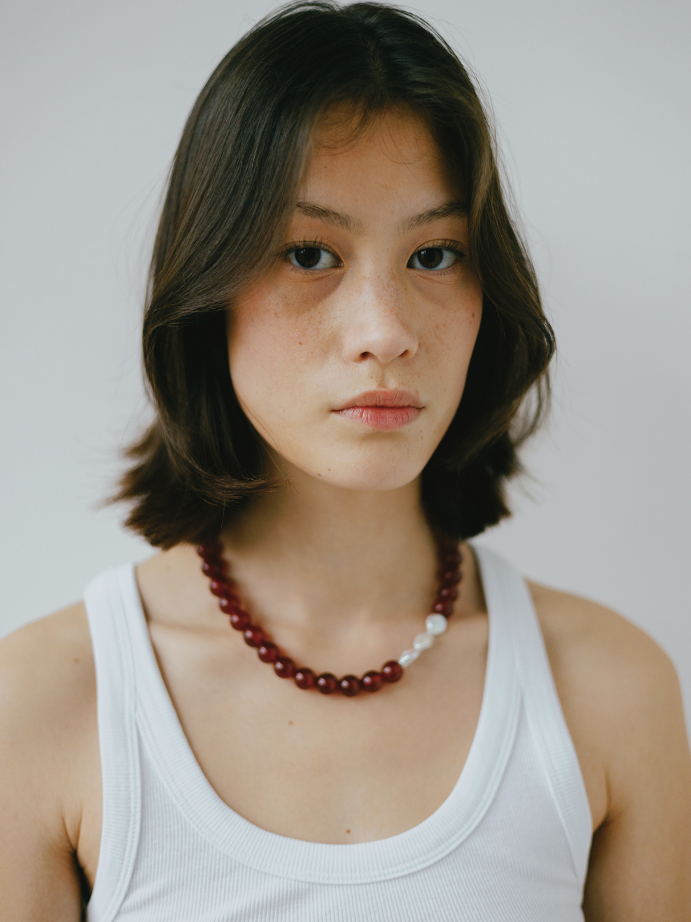 Carnelia Pearl Necklace