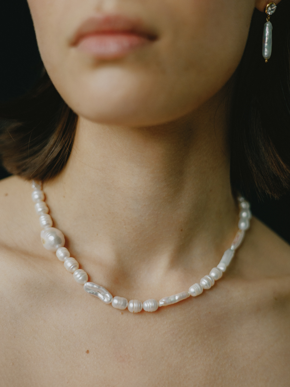 Mixed Pearl Necklace